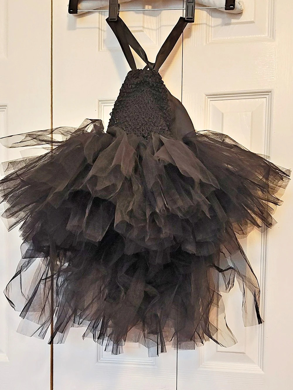 Girls Black Tulle Party Dress Size 2T Like New